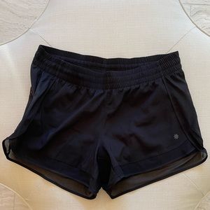 Athleta black running shorts